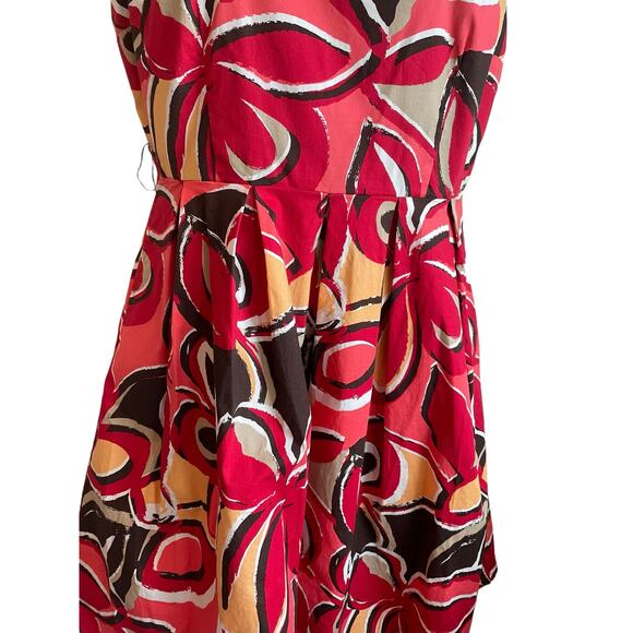 Cato Women Dress 16 Multicolor Abstract Print Smock Back Retro Style Rockabilly - Picture 6 of 16